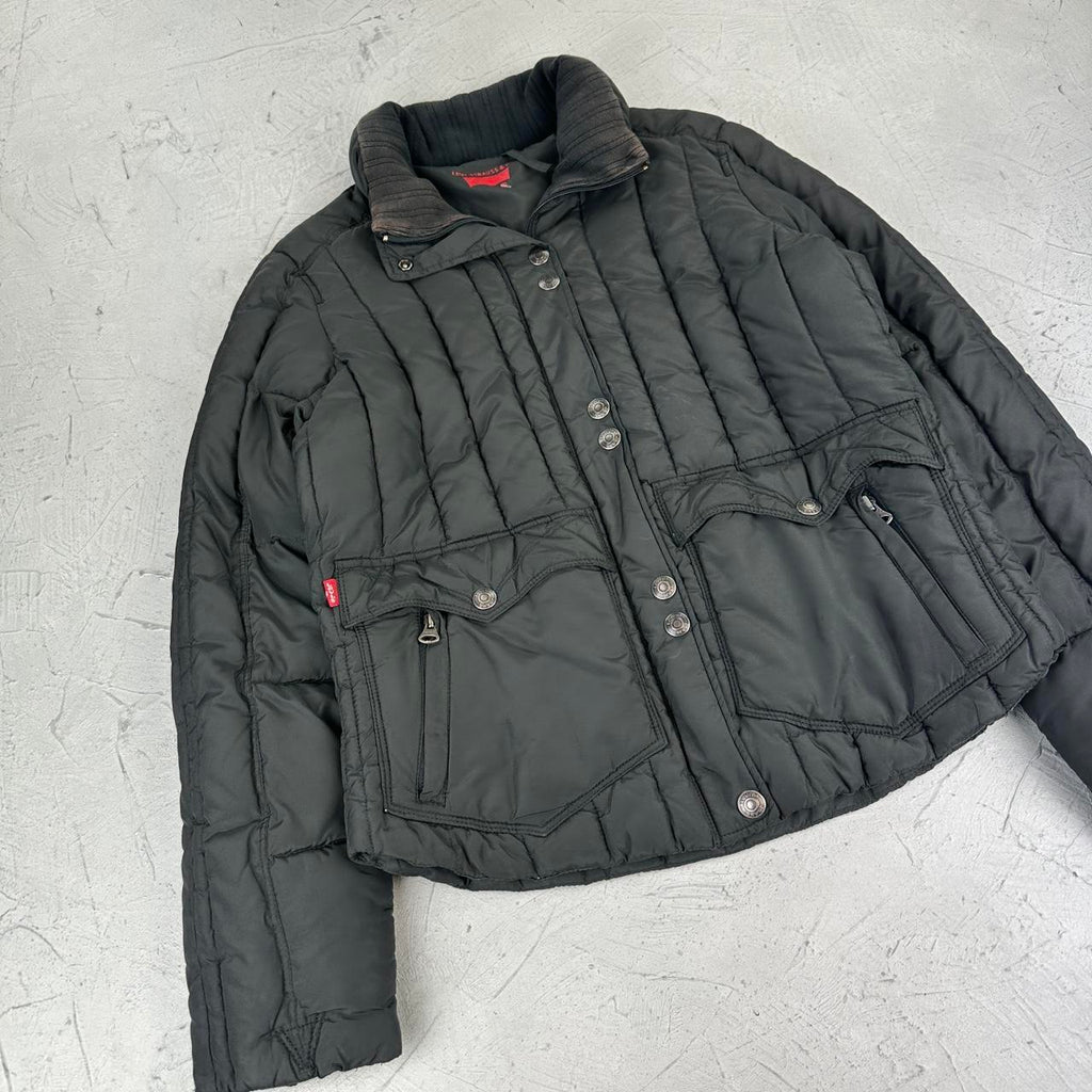 Levi’s Black Y2K Puffer Jacket - Medium