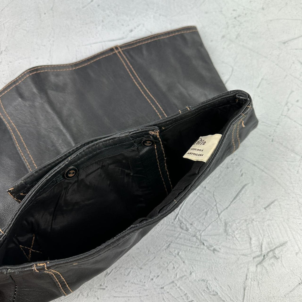 Womens Y2K Pleather Mini Skirt - 22” x 15” XXS Size 4