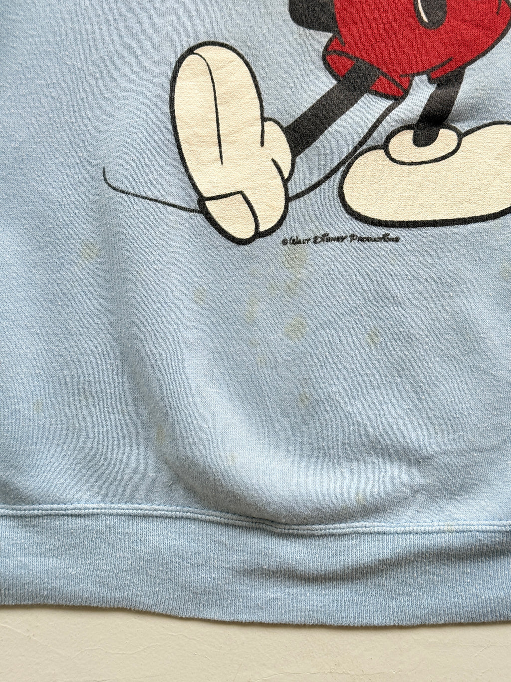 Blue Mickey Mouse 90's Vintage Disney Graphic Sweatshirt Jumper - Small