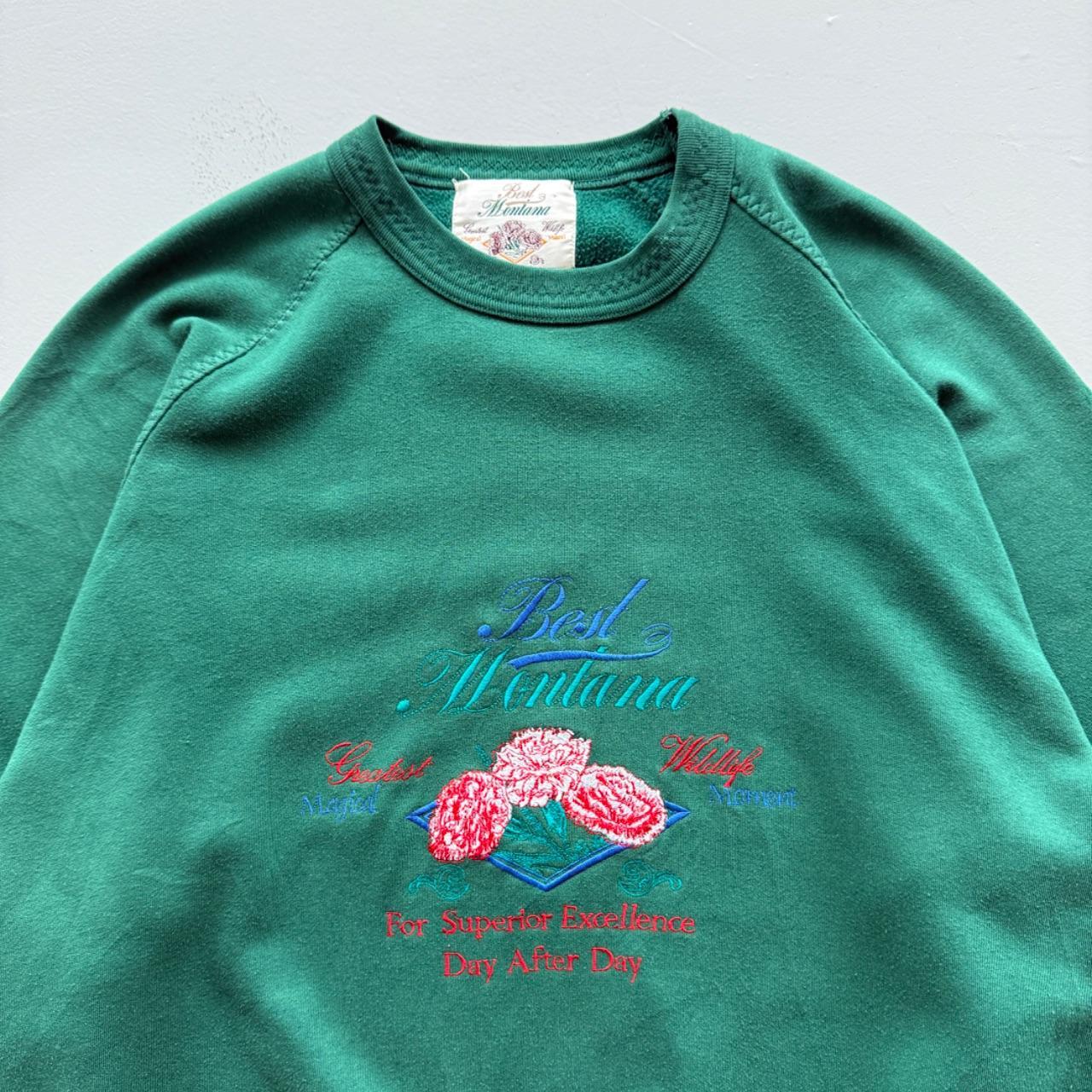 Green Best Montana 90’s Vintage Graphic Sweatshirt - XL