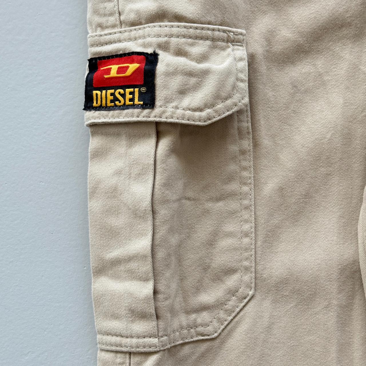 Cream Diesel Cotton 90's Vintage Cargo's - 34” x 30”