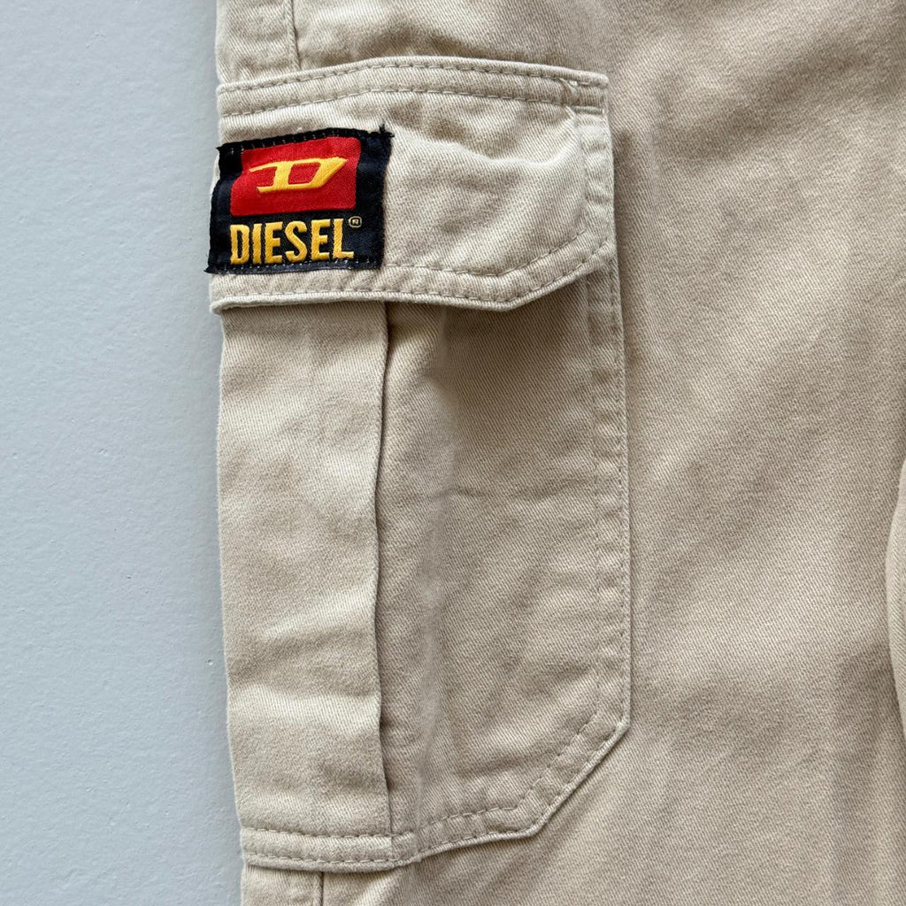 Cream Diesel Cotton 90's Vintage Cargo's - 34” x 30”