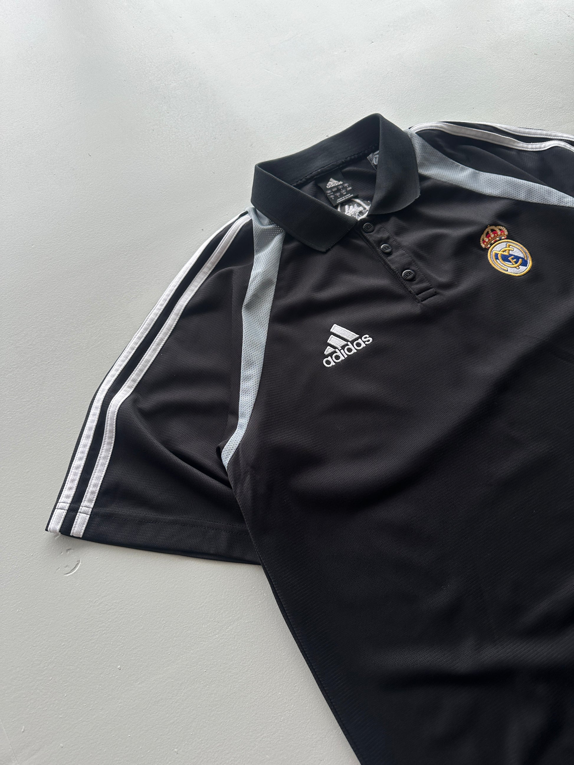 Adidas Real Madrid 2004 Vintage Football Polo Shirt - Medium