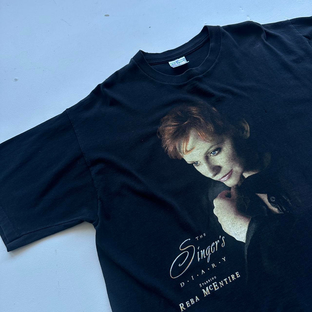 Reba McEntire Black 90s Vintage T-shirt - XL