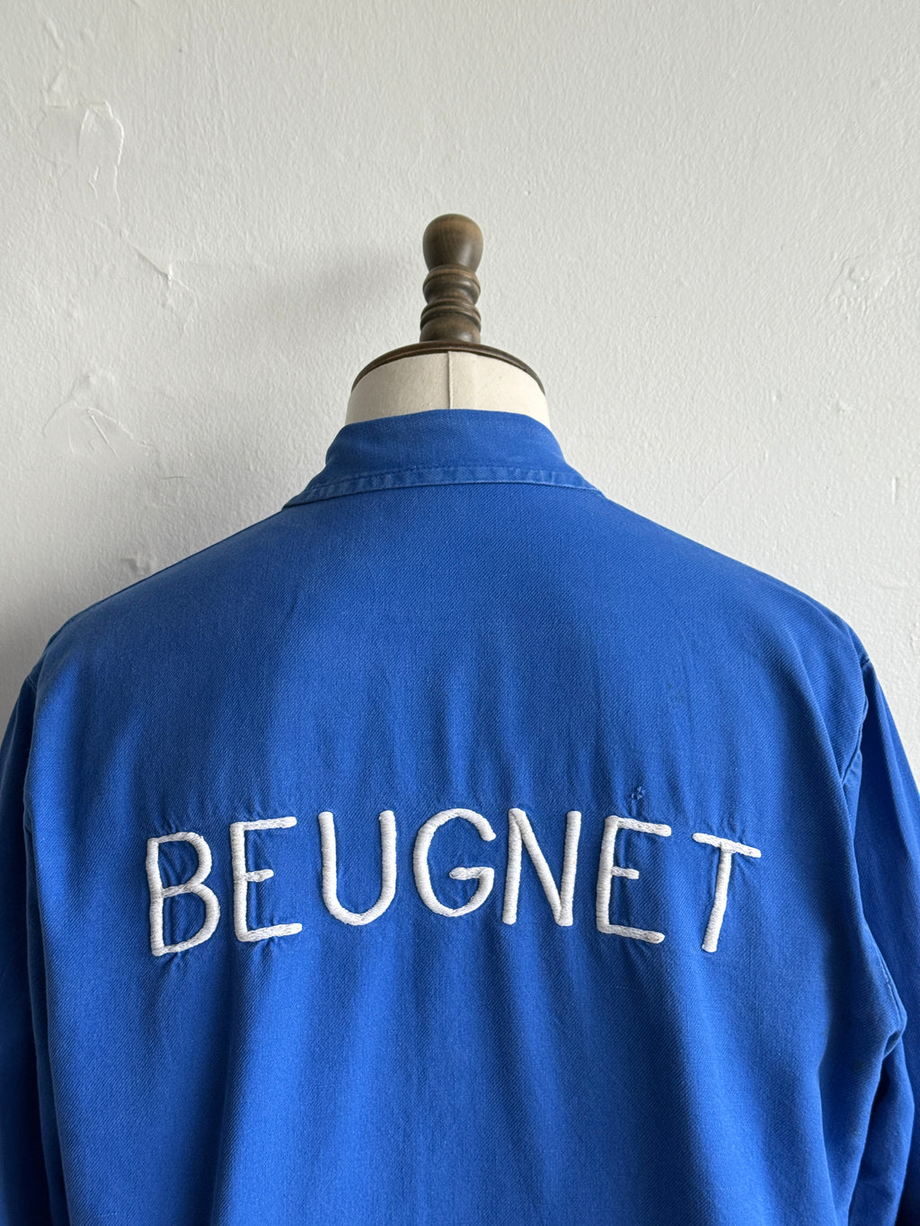 Blue French Beugnet 1960s Vintage Workwear Chore Jacket CH557 - Medium