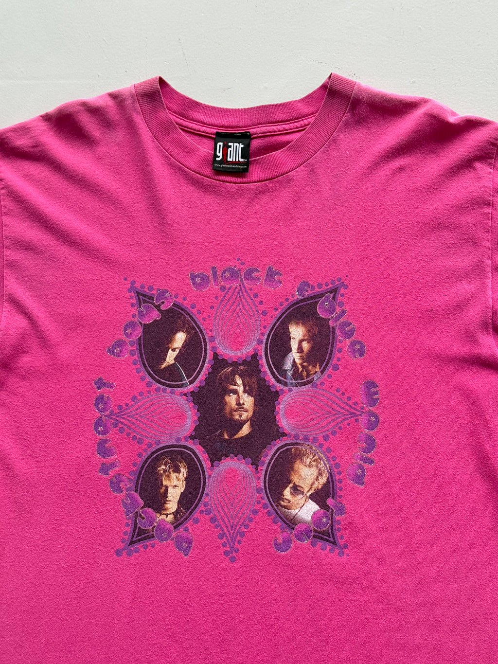 Pink Backstreet Boys 90's Vintage Giant Label Graphic Band T-Shirt - Large