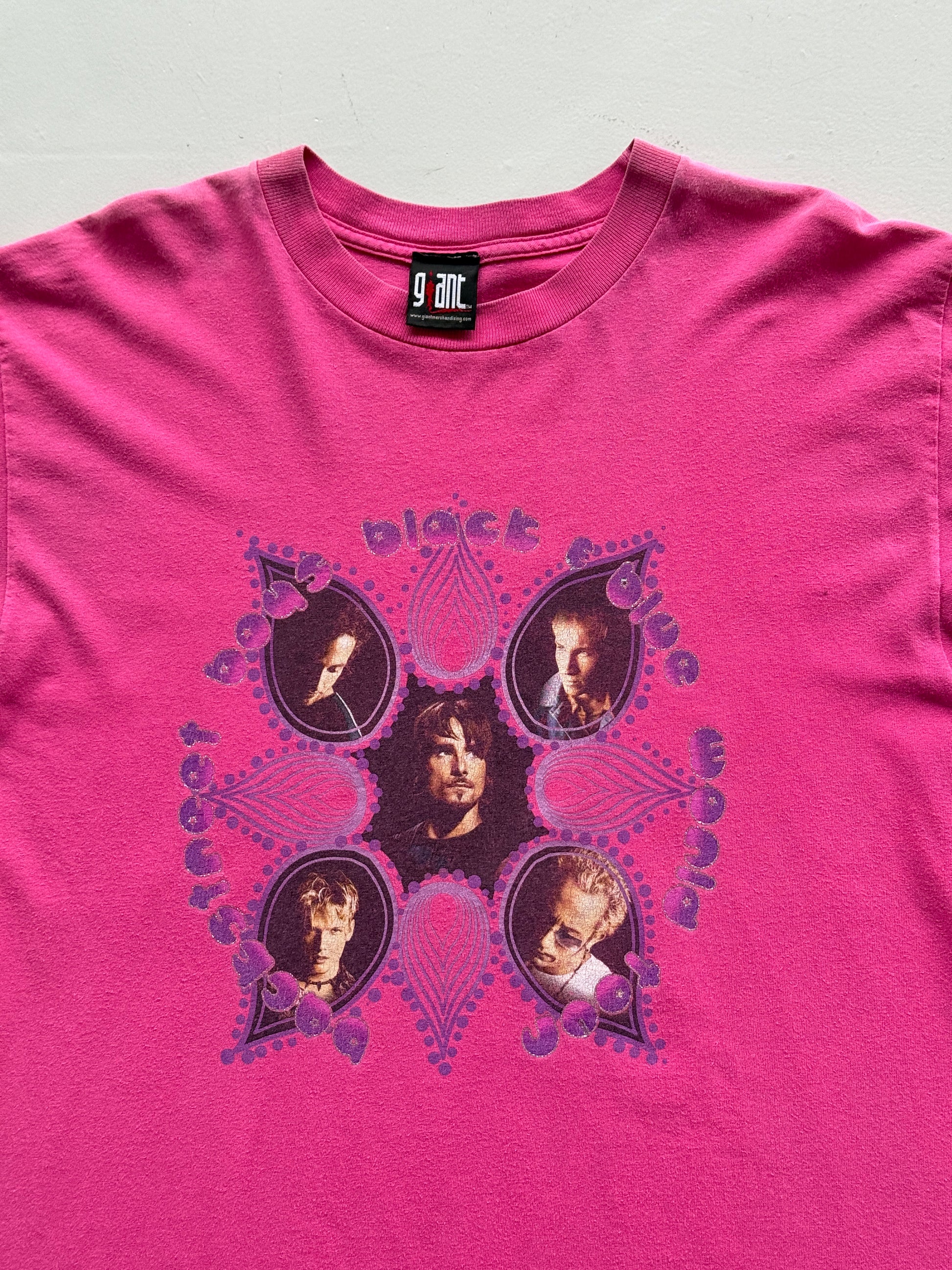 Pink Backstreet Boys 90's Vintage Giant Label Graphic Band T-Shirt - Large