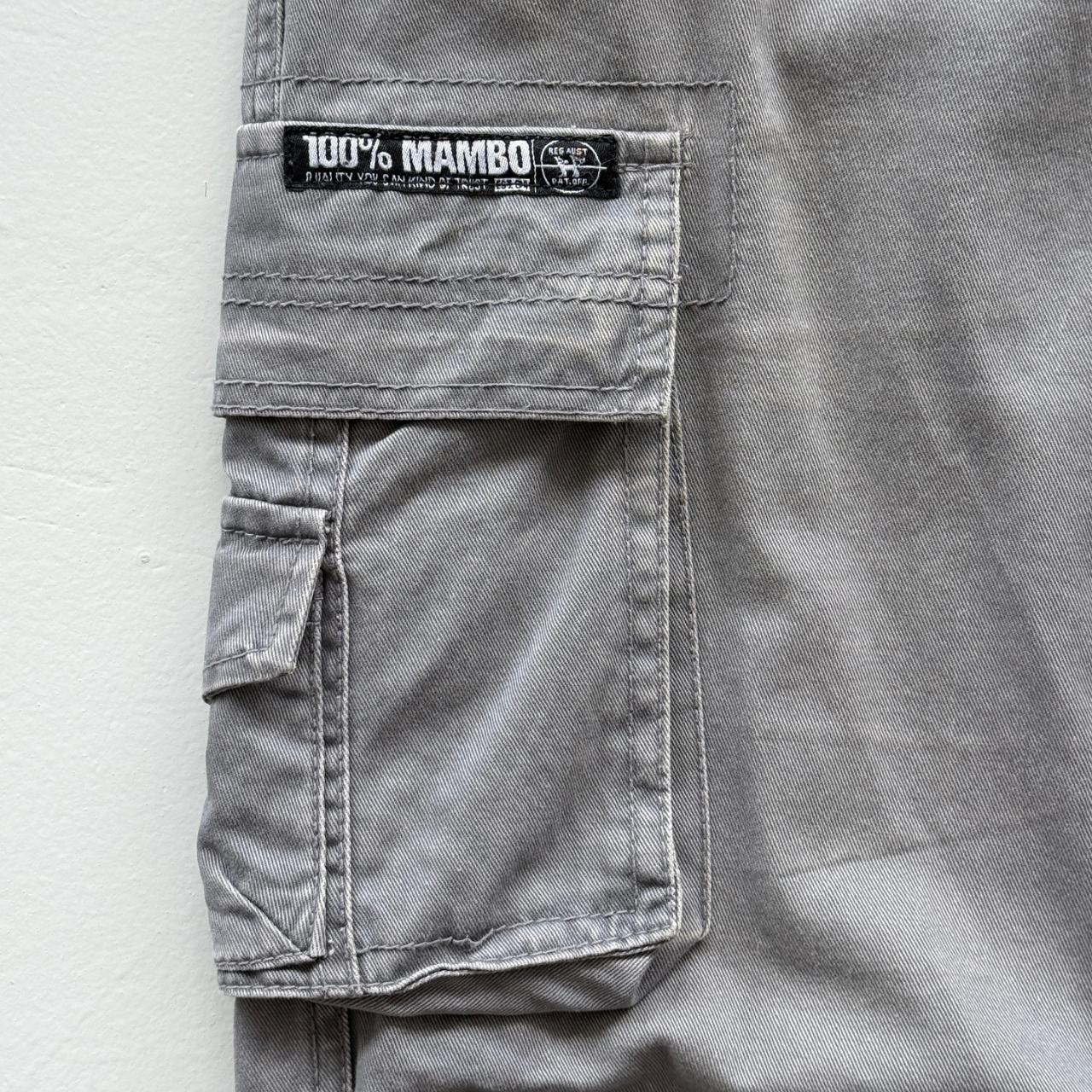Grey Mambo Cotton 90's Vintage Surfer Cargo's - 38” x 30”