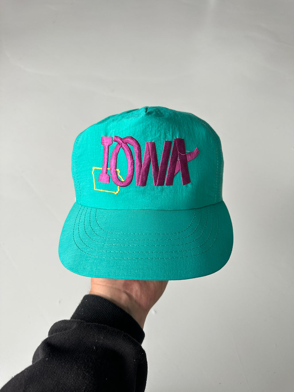 Teal Iowa State 90's Vintage SnapBack Trucker Cap