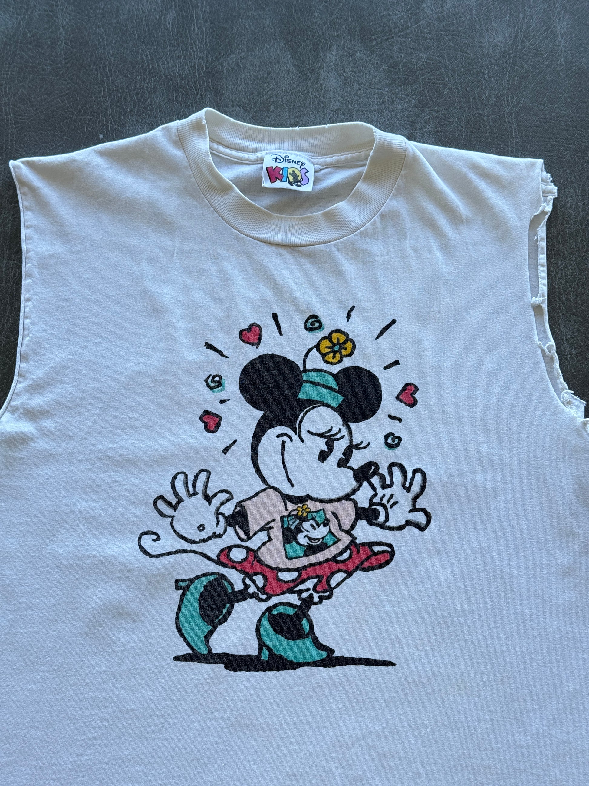 Minnie Mouse Walt Disney World 90's Vintage Cut-Off Graphic T-Shirt - Medium