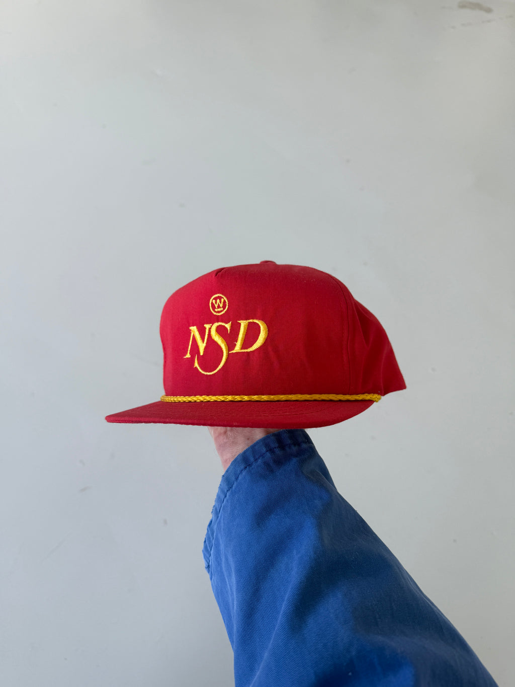 Red NSD Vintage Cotton SnapBack Trucker Cap