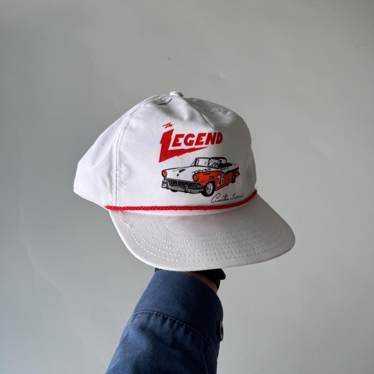 White The Legend Vintage SnapBack Trucker Cap