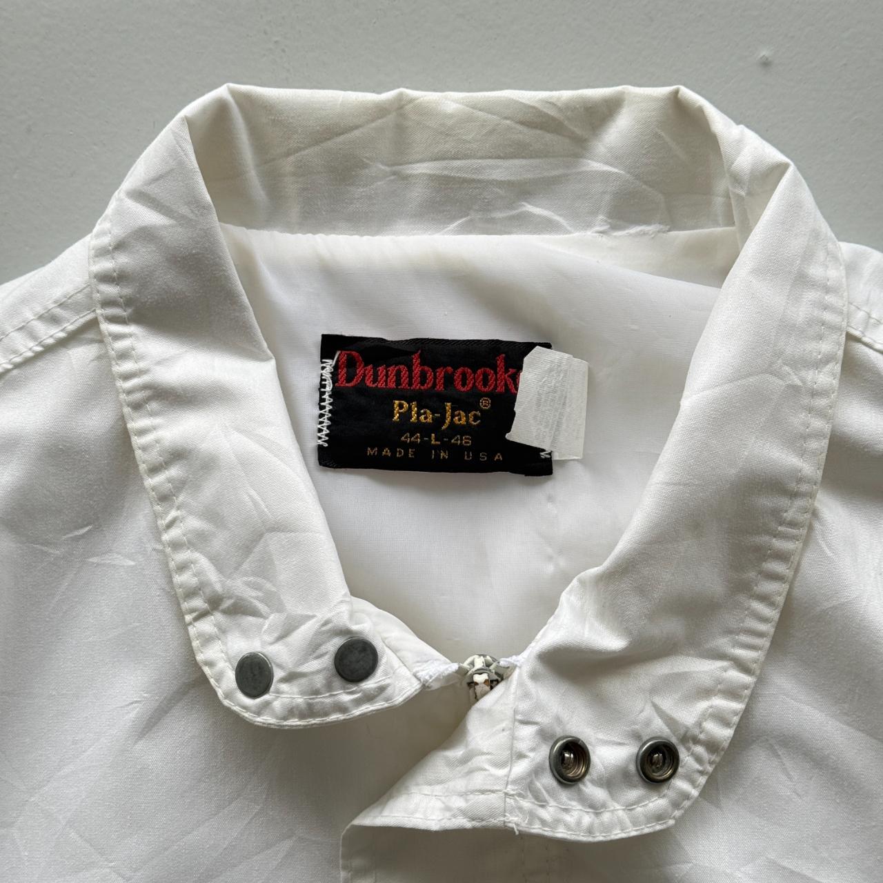 White Zoecon Dunbrook Lightweight Track 80's Jacket - Large