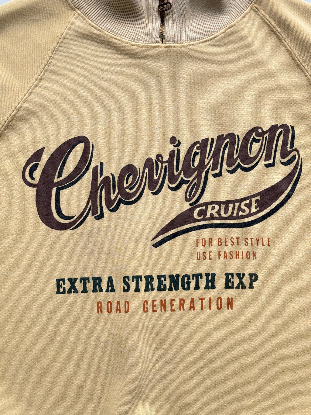 Chevignon Cruise Quarter Zip 90's Vintage Sweatshirt - Medium