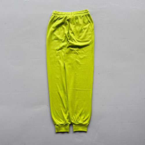 Lime Green Kappa 90’s Dead-stock Tracksuit Jogging Bottoms - Medium