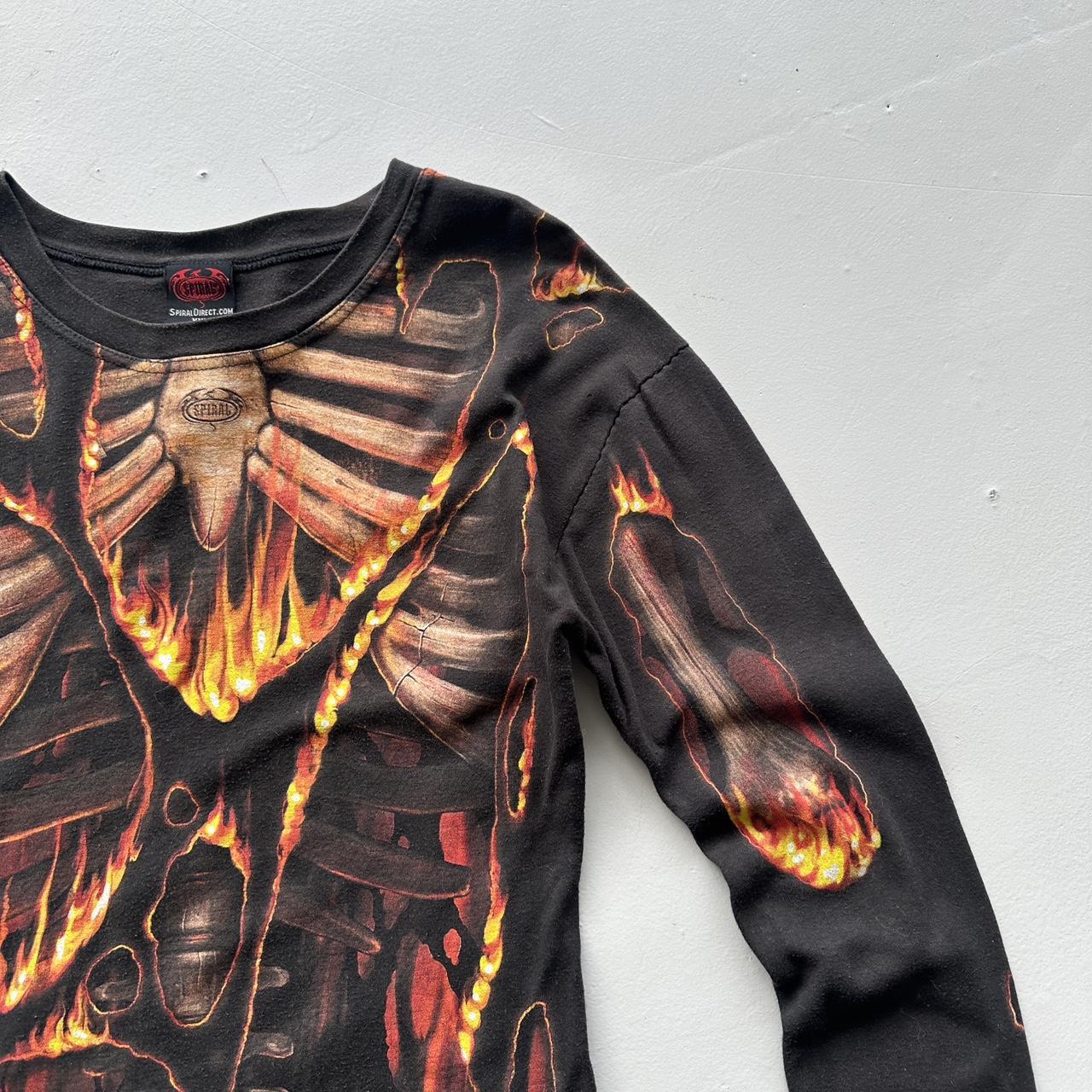 Black Gothic Y2K Long sleeve 00s Vintage Womens T-shirt - Size 12