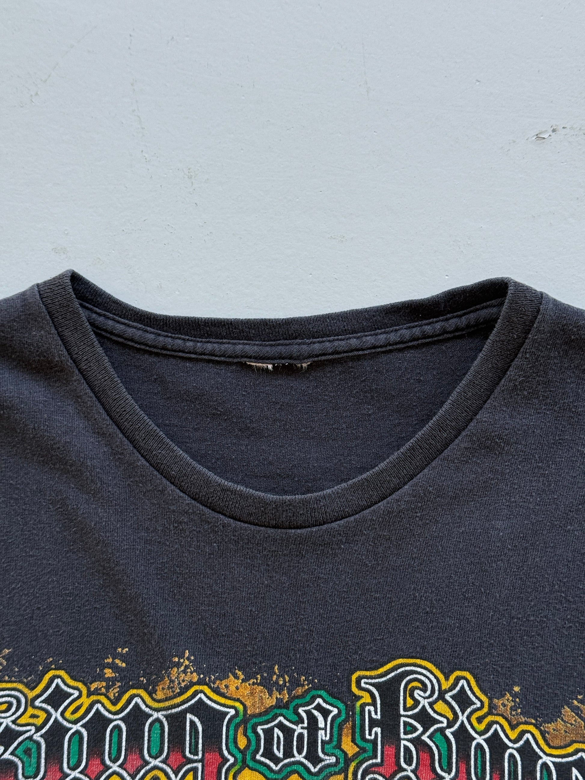 Black Heidi Selassie 00's Vintage Political Graphic T-Shirt - Large