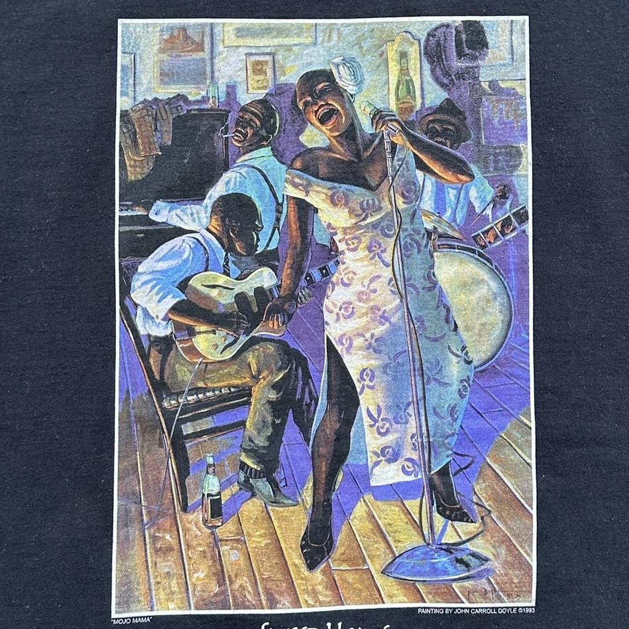 Black Chicago Blues 90s Vintage T-shirt - Large