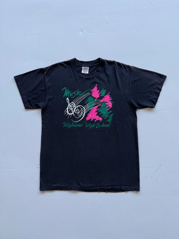Black High School Music Vintage 90's Graphic T-shirt - Large