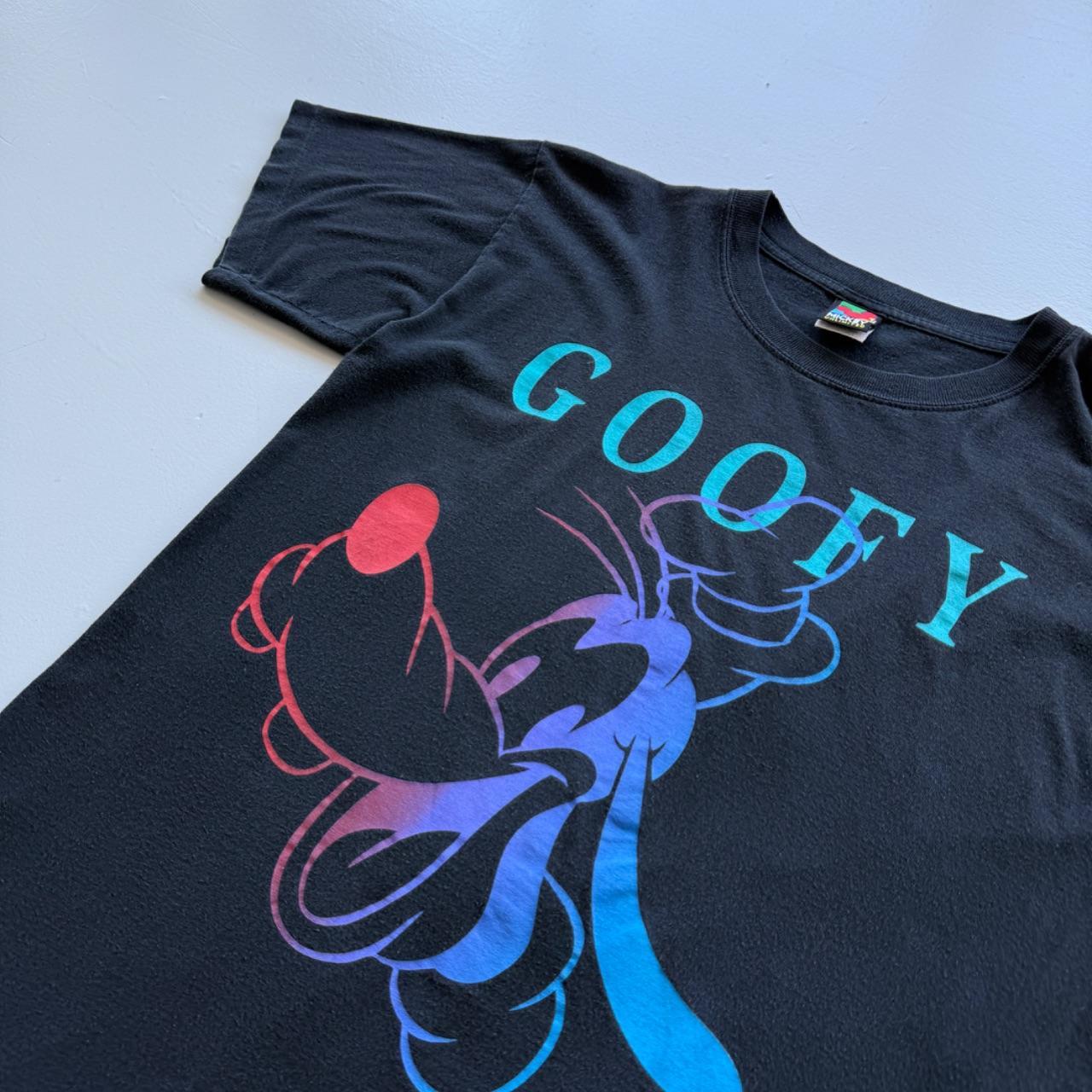 Black Goofy 90s Vintage Disney Graphic T-shirt - Large