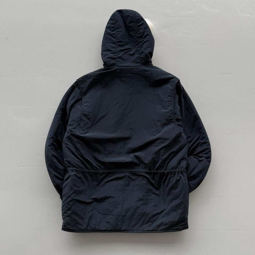 Navy Kappa 90's Heavy Down Parka Jacket - Large