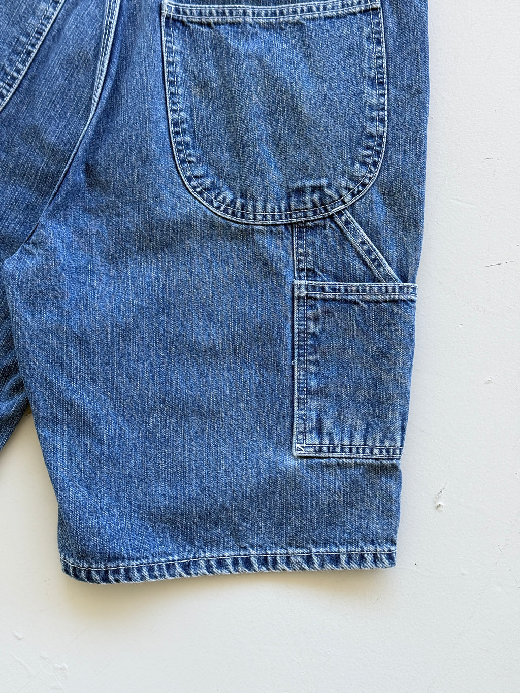 Mid Blue Sonoma 00's Vintage Baggy Carpenter Denim Shorts - W32 x L9