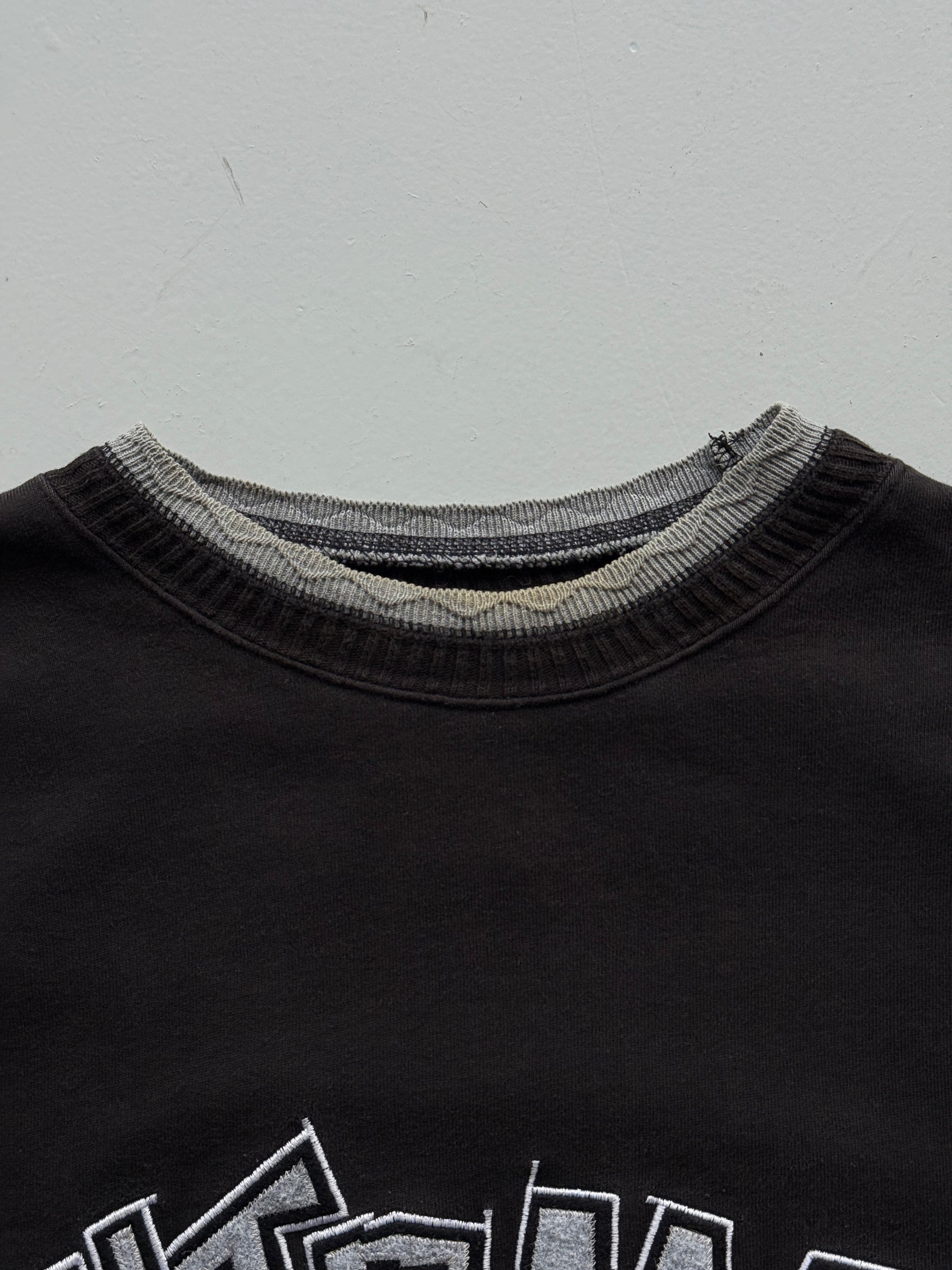 Black Rare Adidas NBA Mutombo Basketball 90's Vintage Sweatshirt Jumper - Small