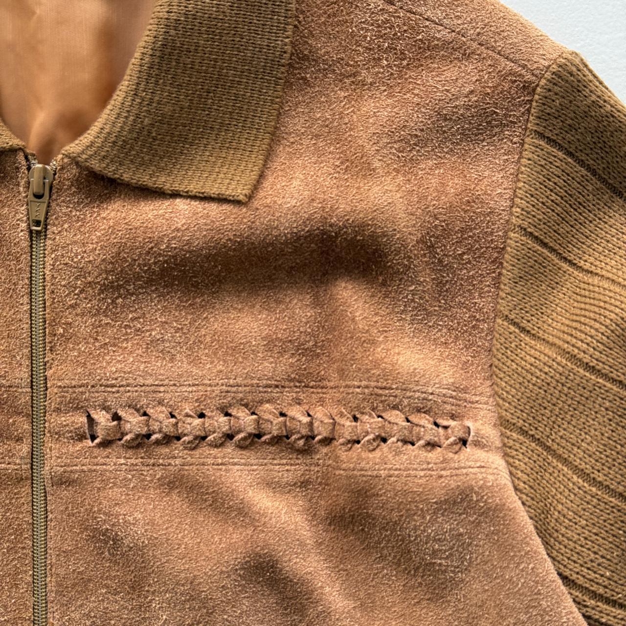 Vintage Suede 70's Western Bomber Jacket - Small