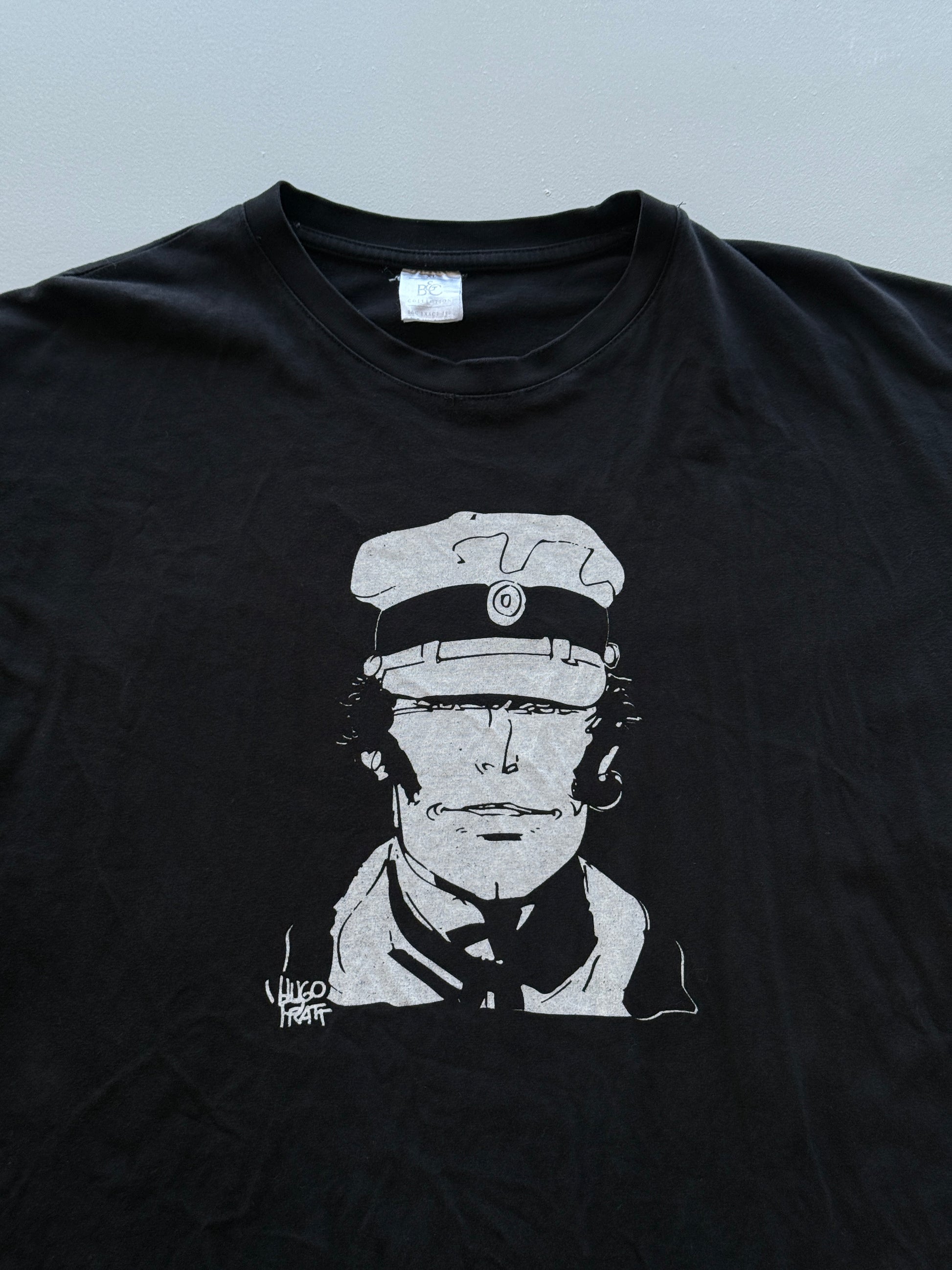 Black Corto Maltese Hugo Pratt Vintage Graphic T-Shirt - Large
