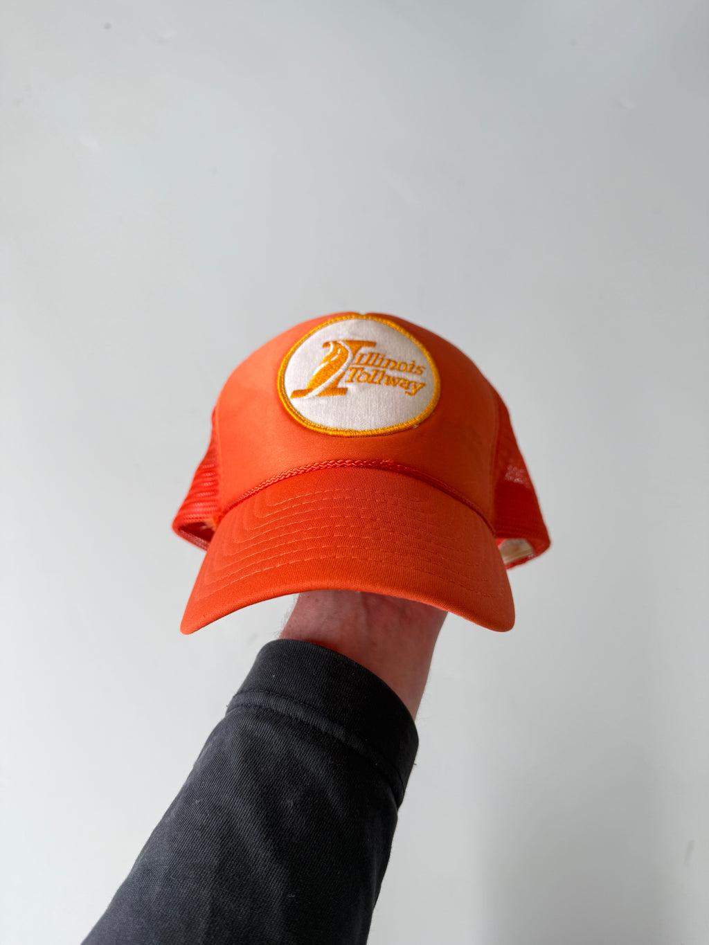 Orange Illinois Tollway Vintage Foam and Mesh SnapBack Trucker Cap