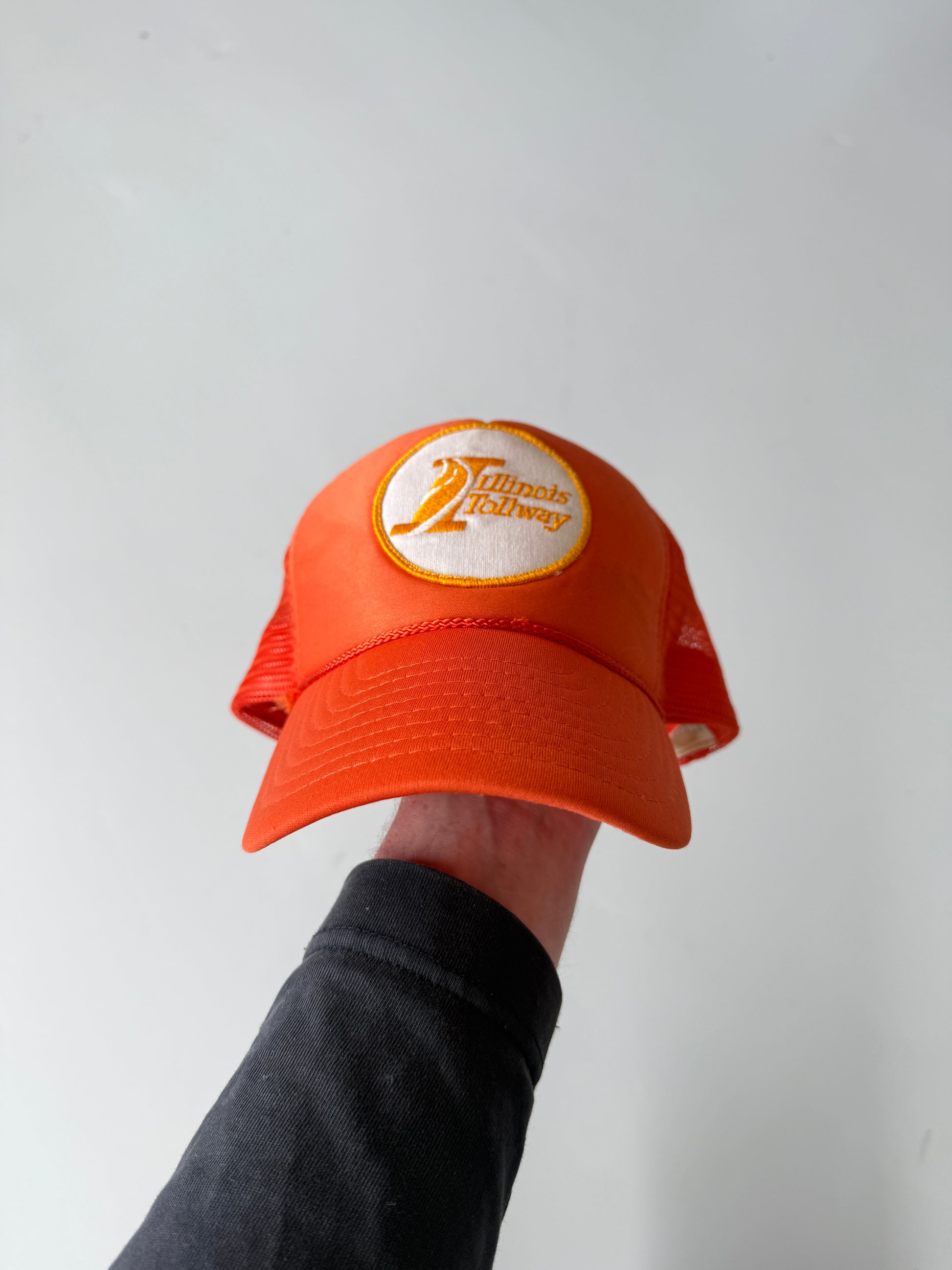 Orange Illinois Tollway Vintage Foam and Mesh SnapBack Trucker Cap