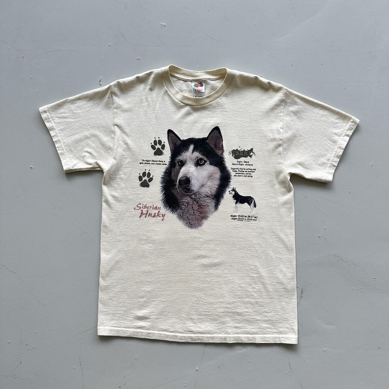 Pale Yellow / Cream Husky Vintage T-shirt - Medium