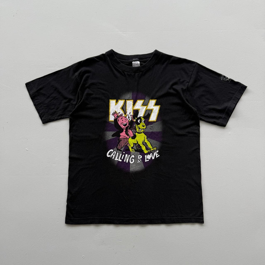 Black Rare 1994 Kiss Calling Dr Love Vintage 90's T-shirt - XL