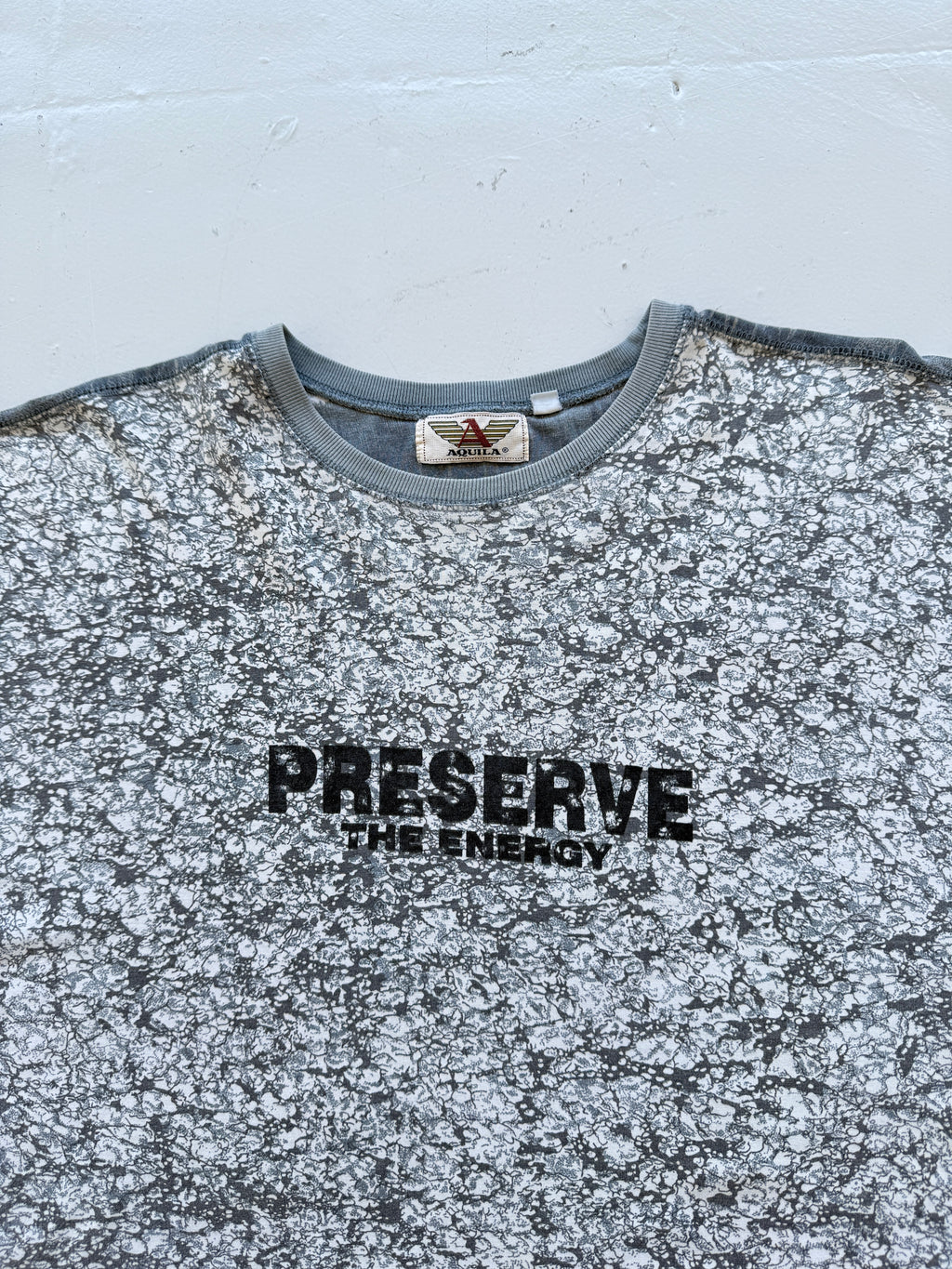 Grey Preserve the Energy 90's Vintage Rave Graphic T-Shirt - XXL