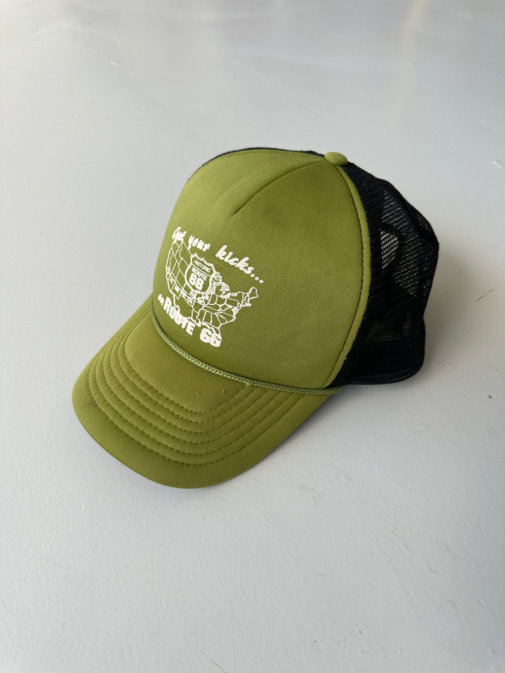 Historic Route 66 Get Your Kicks Vintage Foam & Mesh 90's Trucker Cap