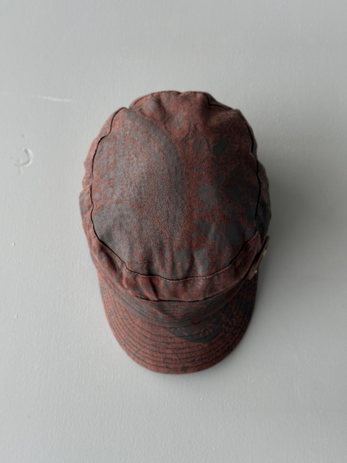 Brown O'neill Y2K Cadet Cap Military Style 00's Grunge Aesthetic