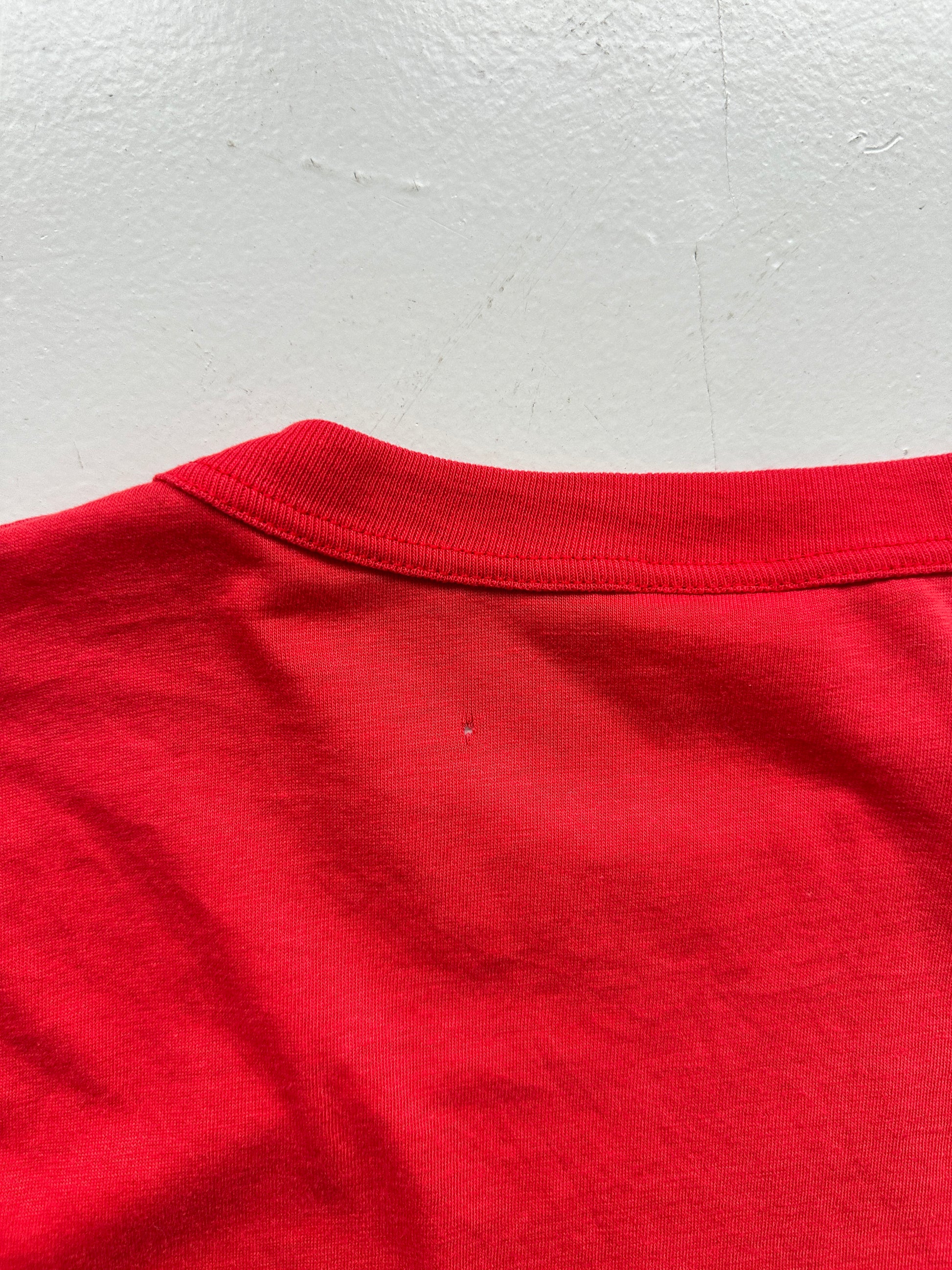 Red Kawasaki Ringer Vintage T-Shirt 80's - Small