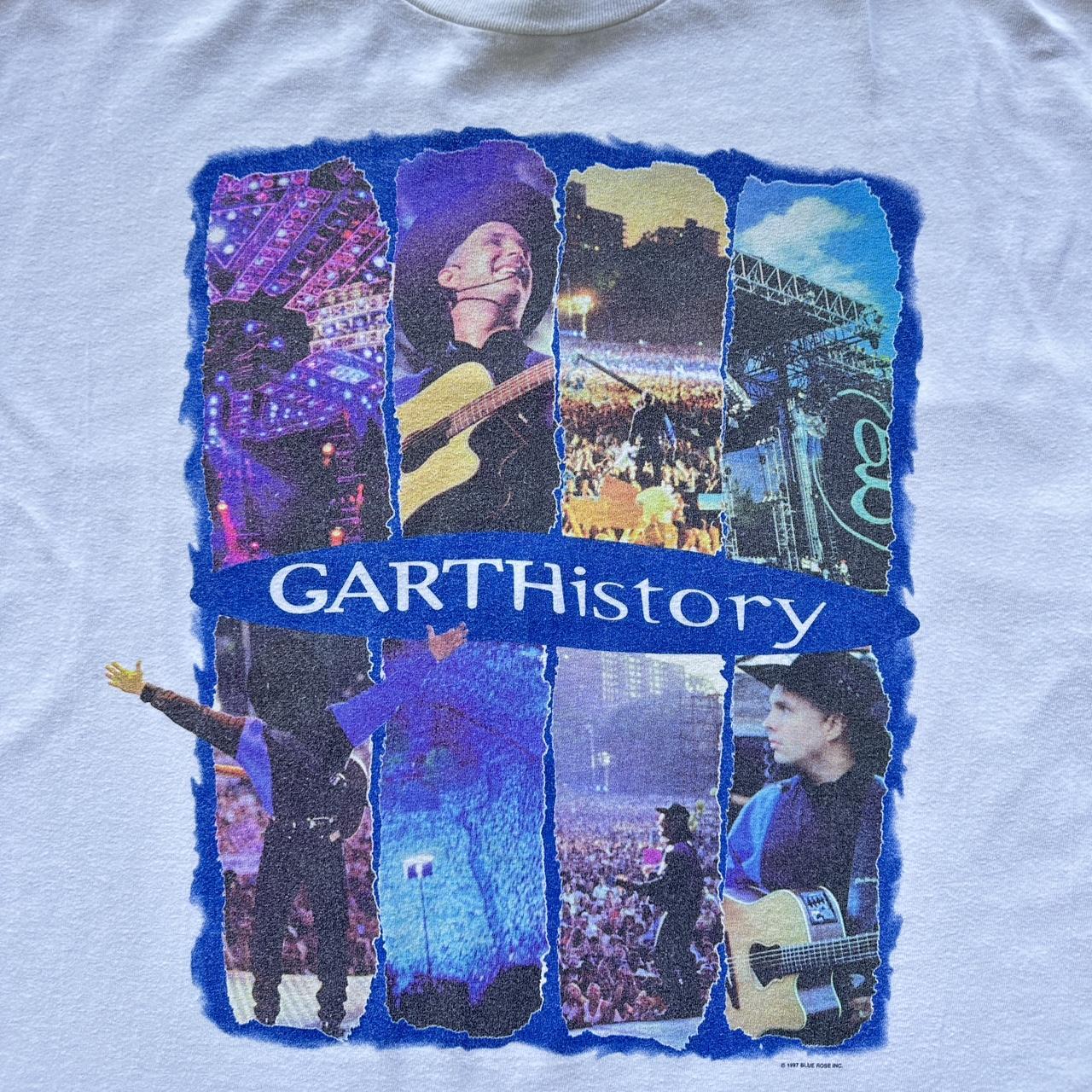 White Garth Brooks History Country 1997 Vintage 90's T-shirt - XL
