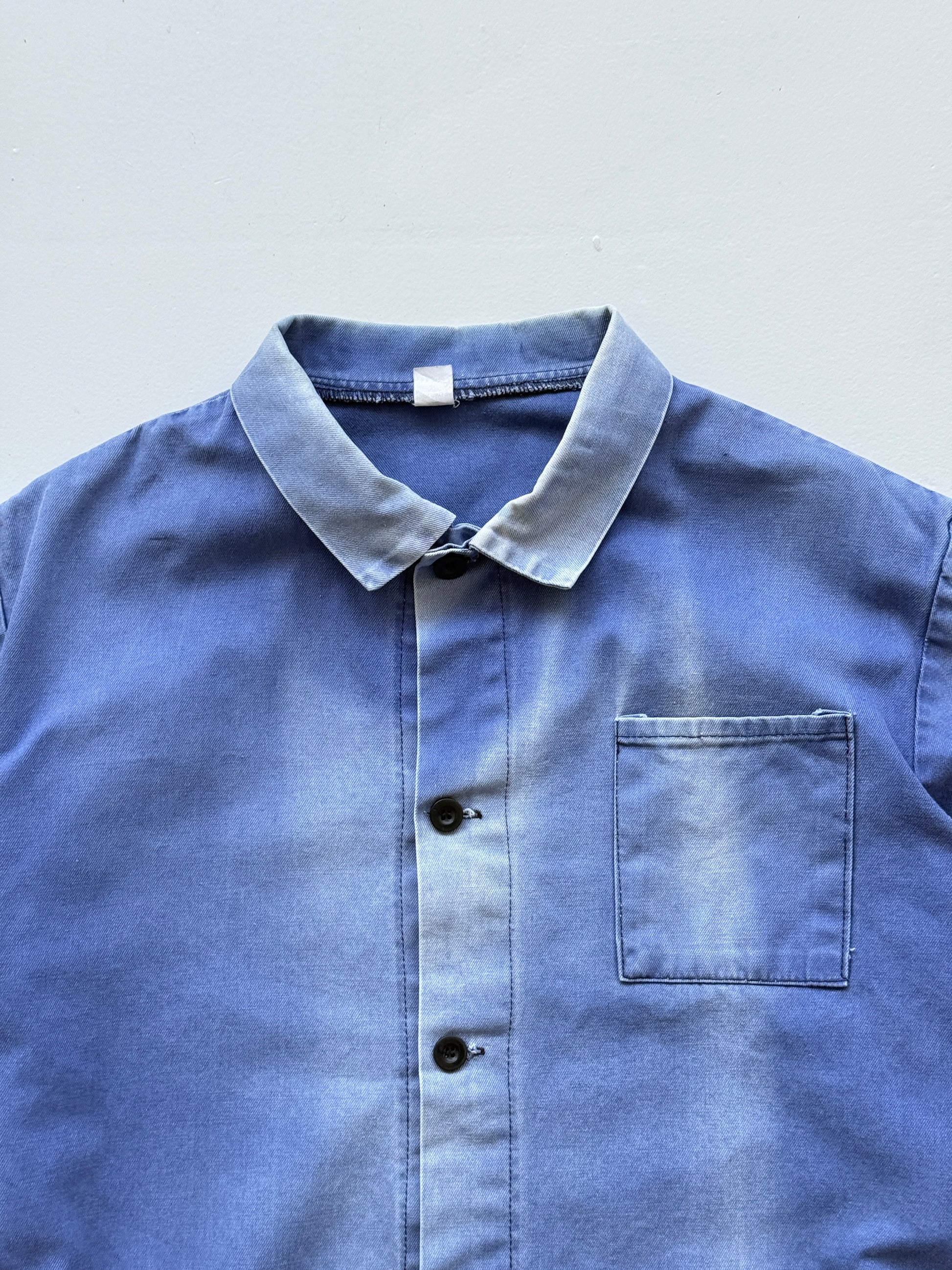 Blue French Chore Jacket 80's Vintage Workwear CH327 - Medium