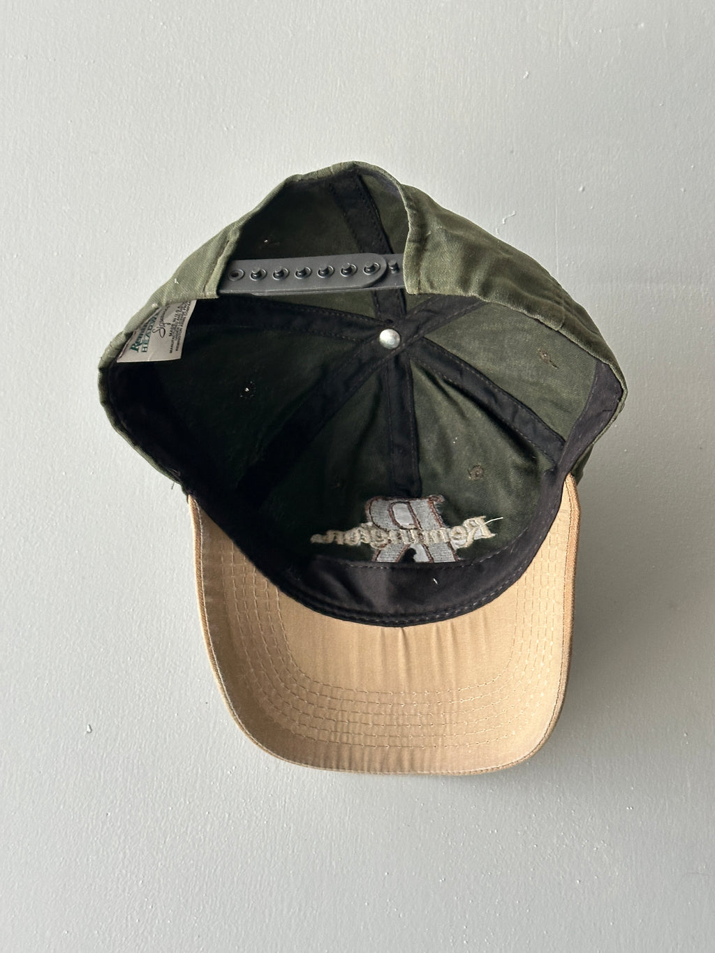 Olive / Tan Remington Firearms 90's Vintage SnapBack Trucker Cap