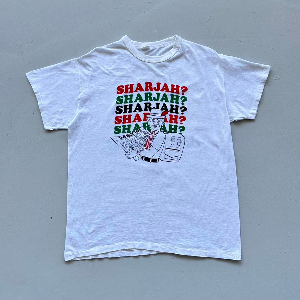 White United Arab Emirates Novelty 90s Vintage T-shirt - XL