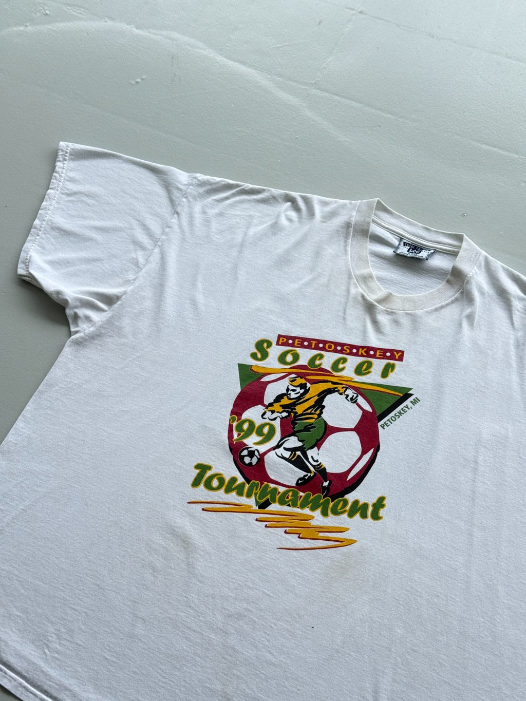 Lee Petoskey '99 Soccer Tournament Vintage Graphic T-Shirt - XXXL