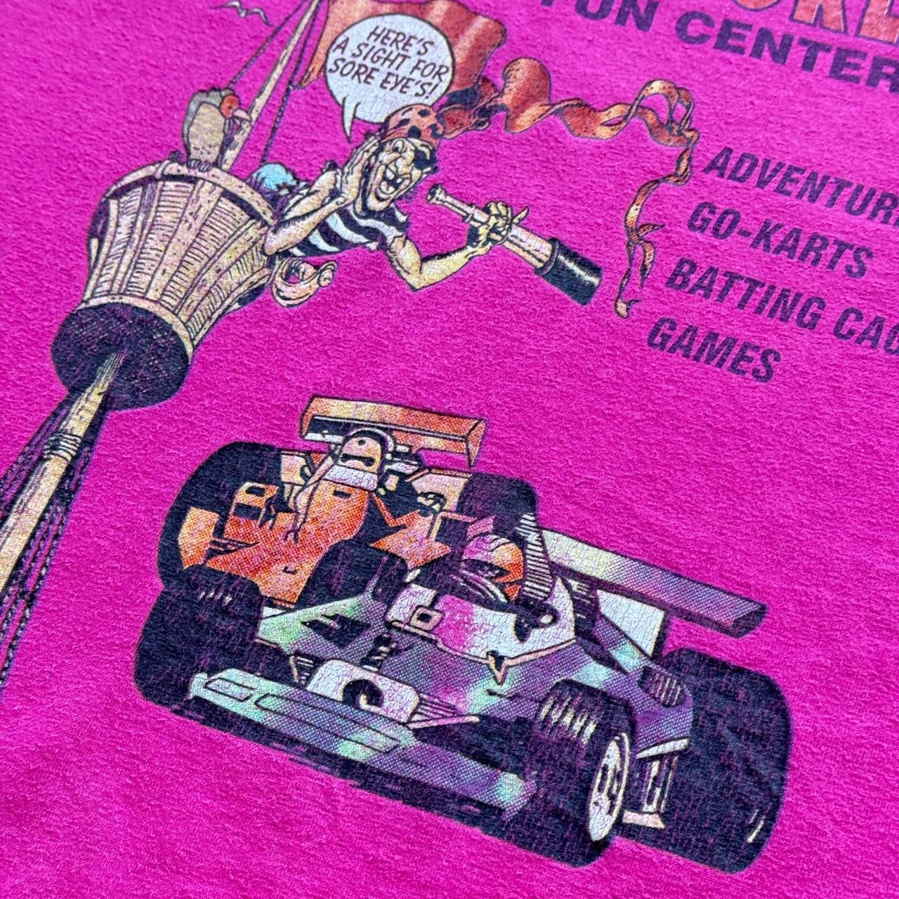 Pink Sports World 00s Vintage Graphic T-Shirt - XL