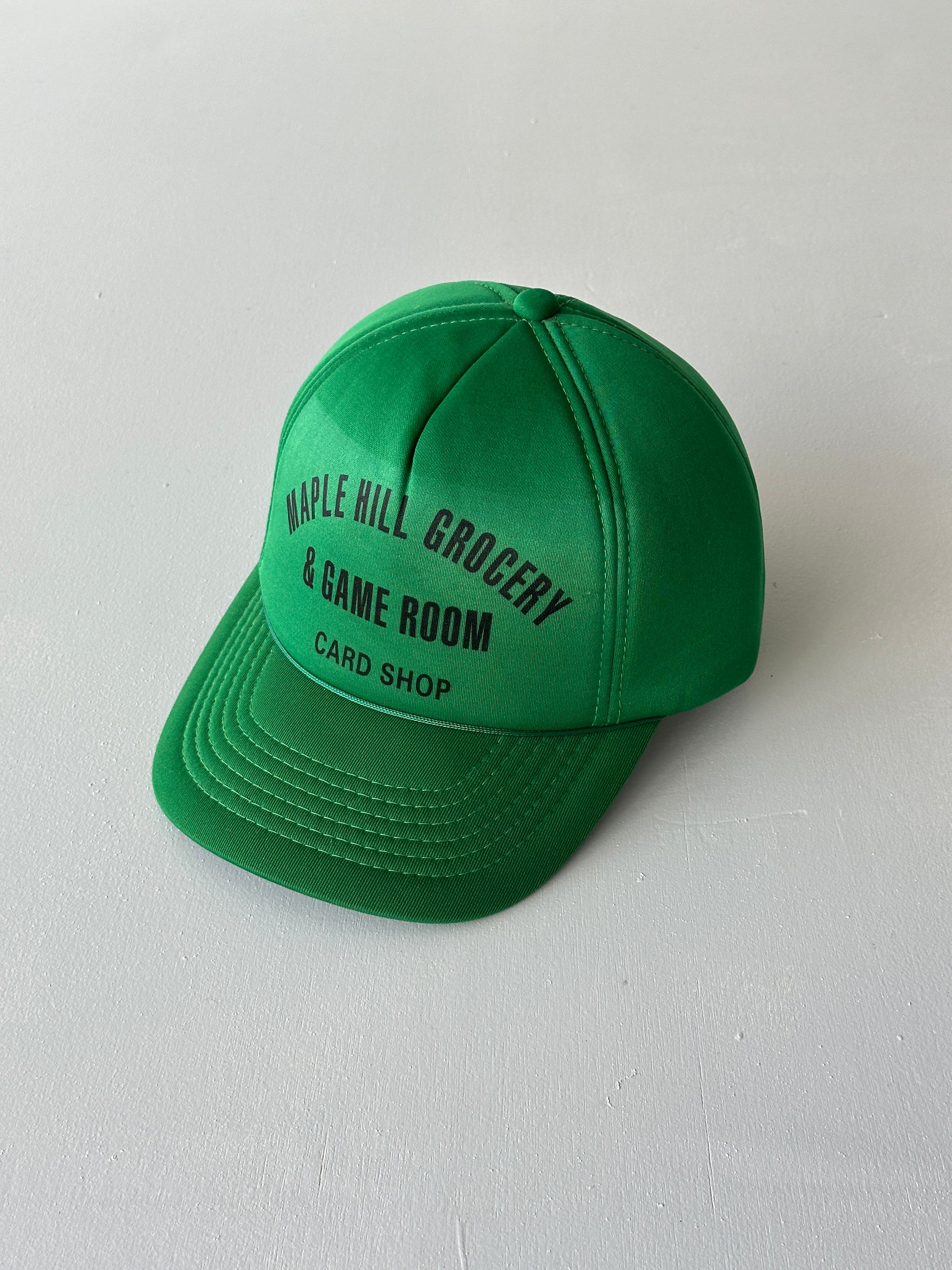 Green Maple Hill Grocery 90's Vintage SnapBack Trucker Cap