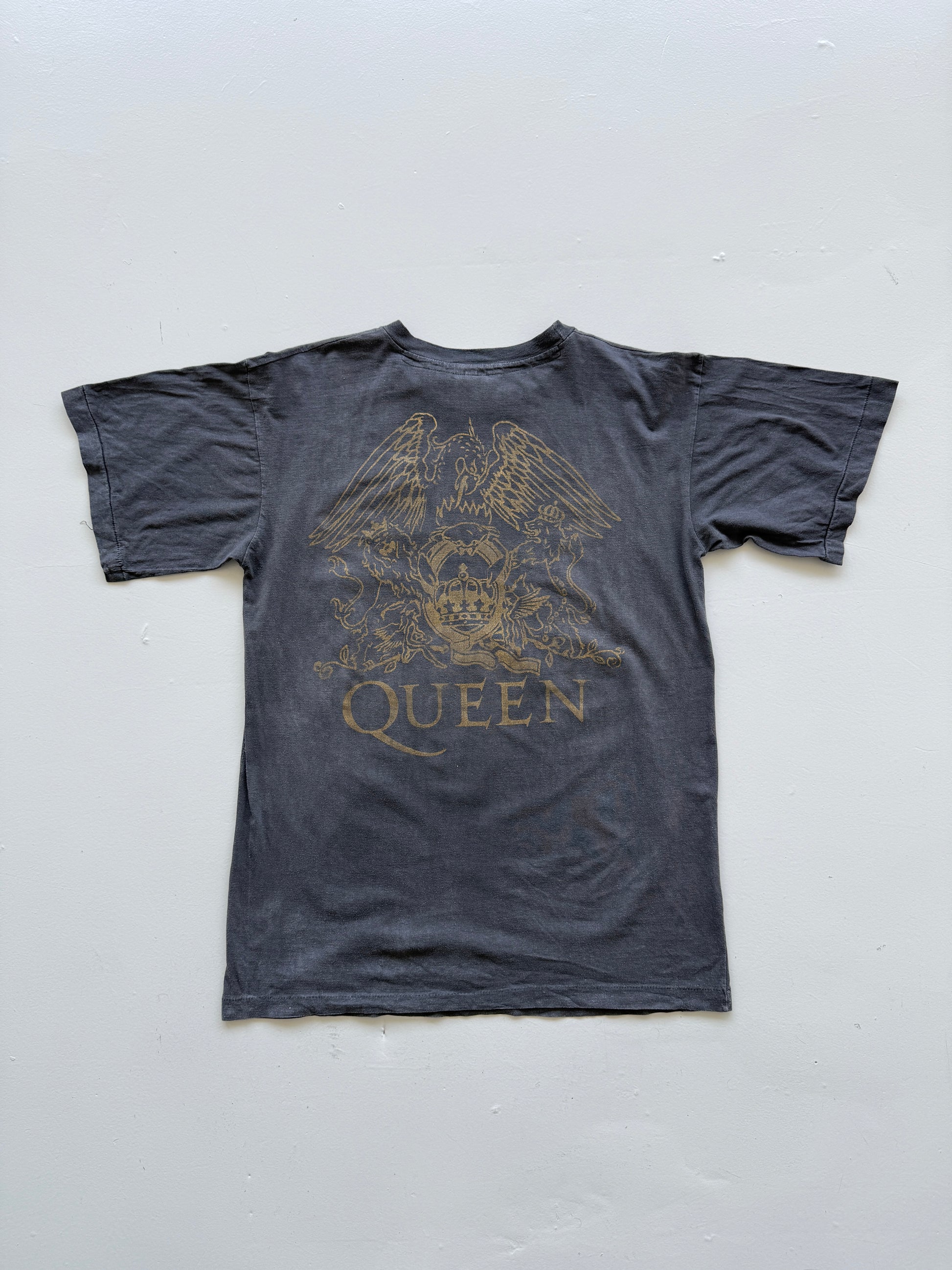 Grey Freddie Mercury Queen 90s Vintage Single Stitch Graphic Band T-Shirt -Large