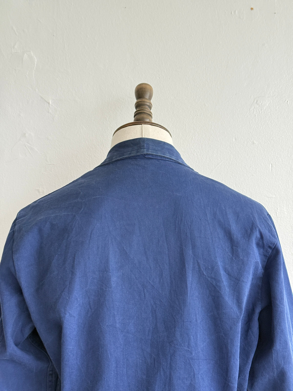 Faded Blue French Vintage 1960's Workwear Chore Jacket CH517 - Medium