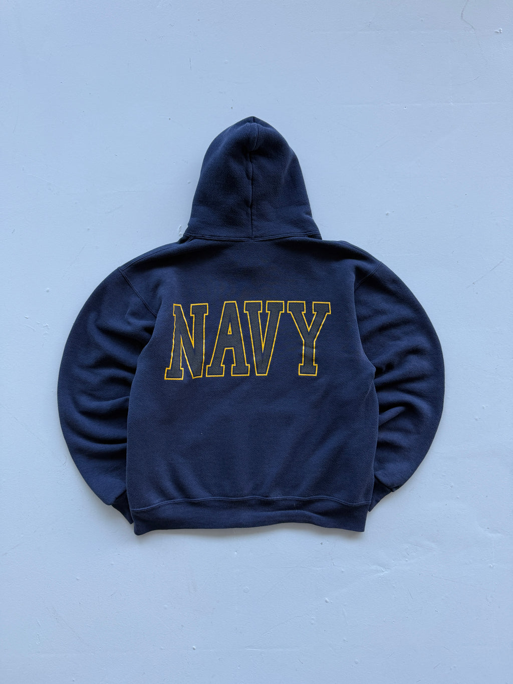 Navy United States Navy Made in USA Vintage Hoodie - Small