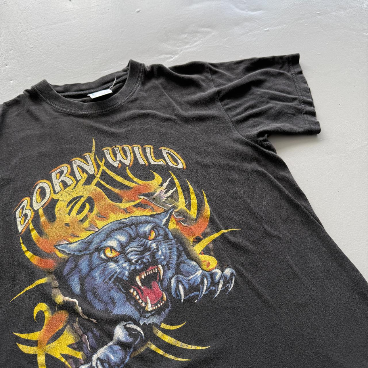 Black Born Wild Vintage 90s T-shirt - Small
