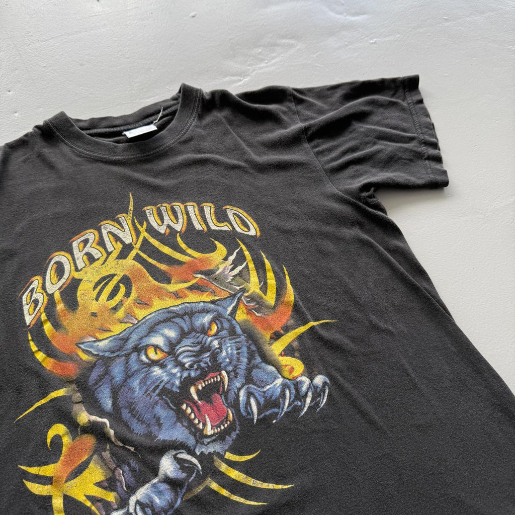 Black Born Wild Vintage 90s T-shirt - Small