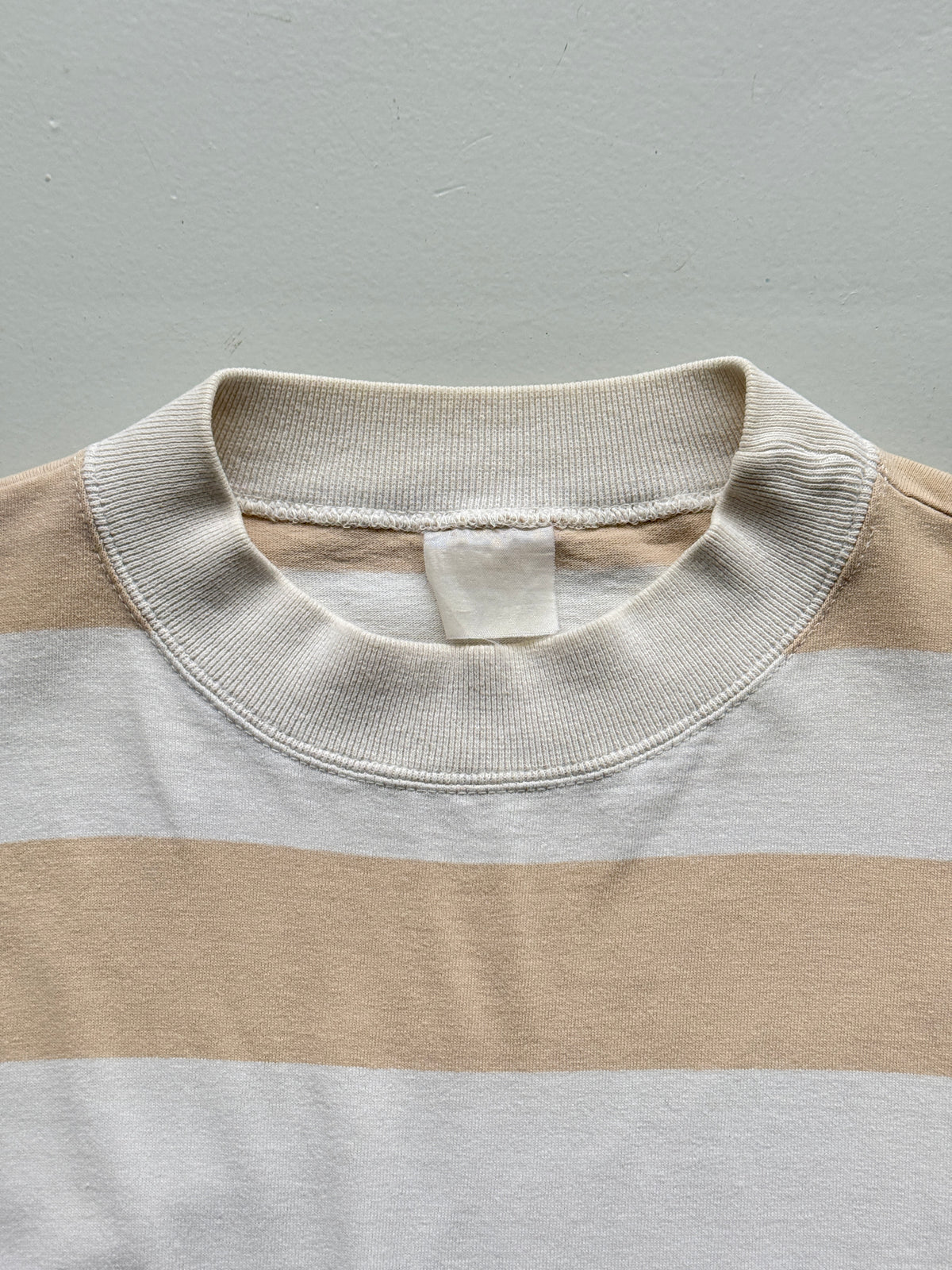Cotton District Striped 90's Vintage Long Sleeve Sweatshirt - Medium